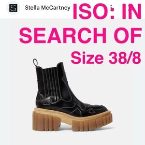 ISO IN SEARCH OF: Stella McCartney EMILIE Platform Ankle Boots